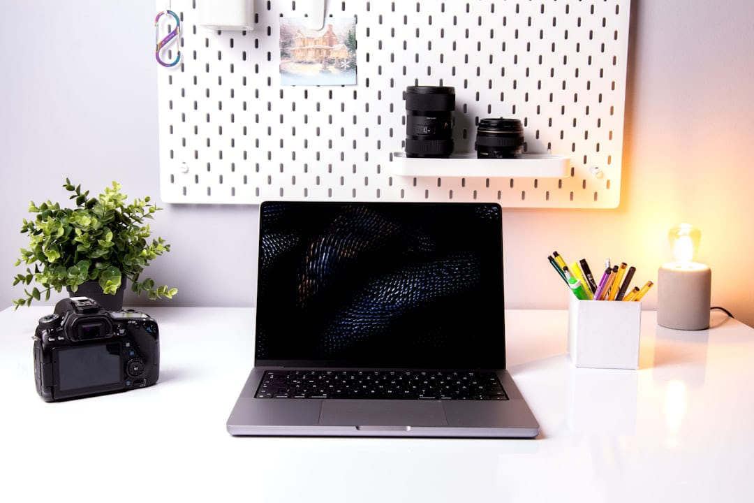 a laptop on a table on The Digital Hustler